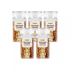 버튼 원터치보관용기 500ml 5개